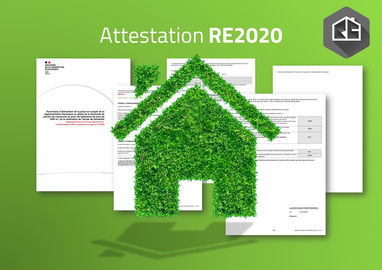 attestation RE2020 en ligne