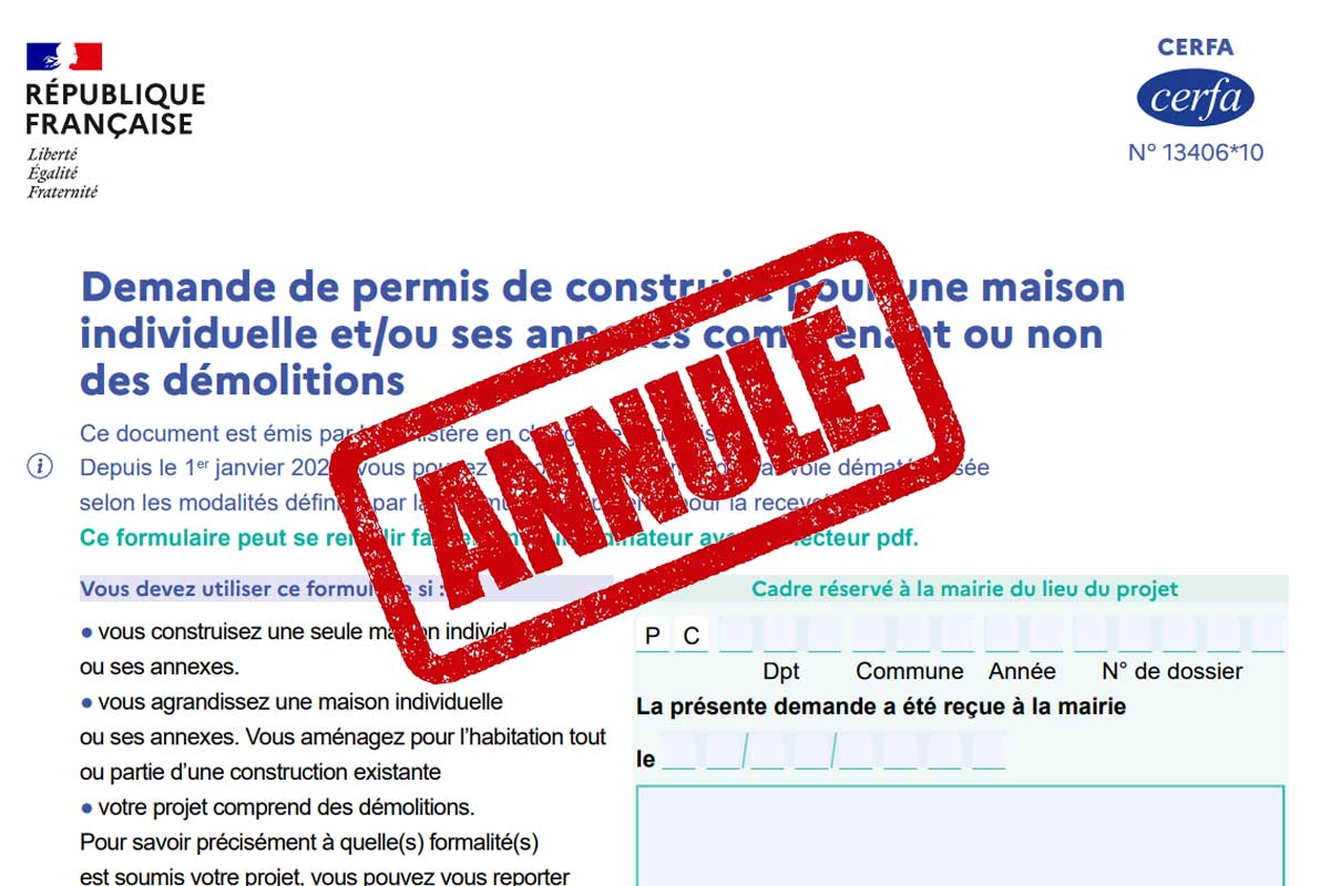 annulation permis de construire Cerfa