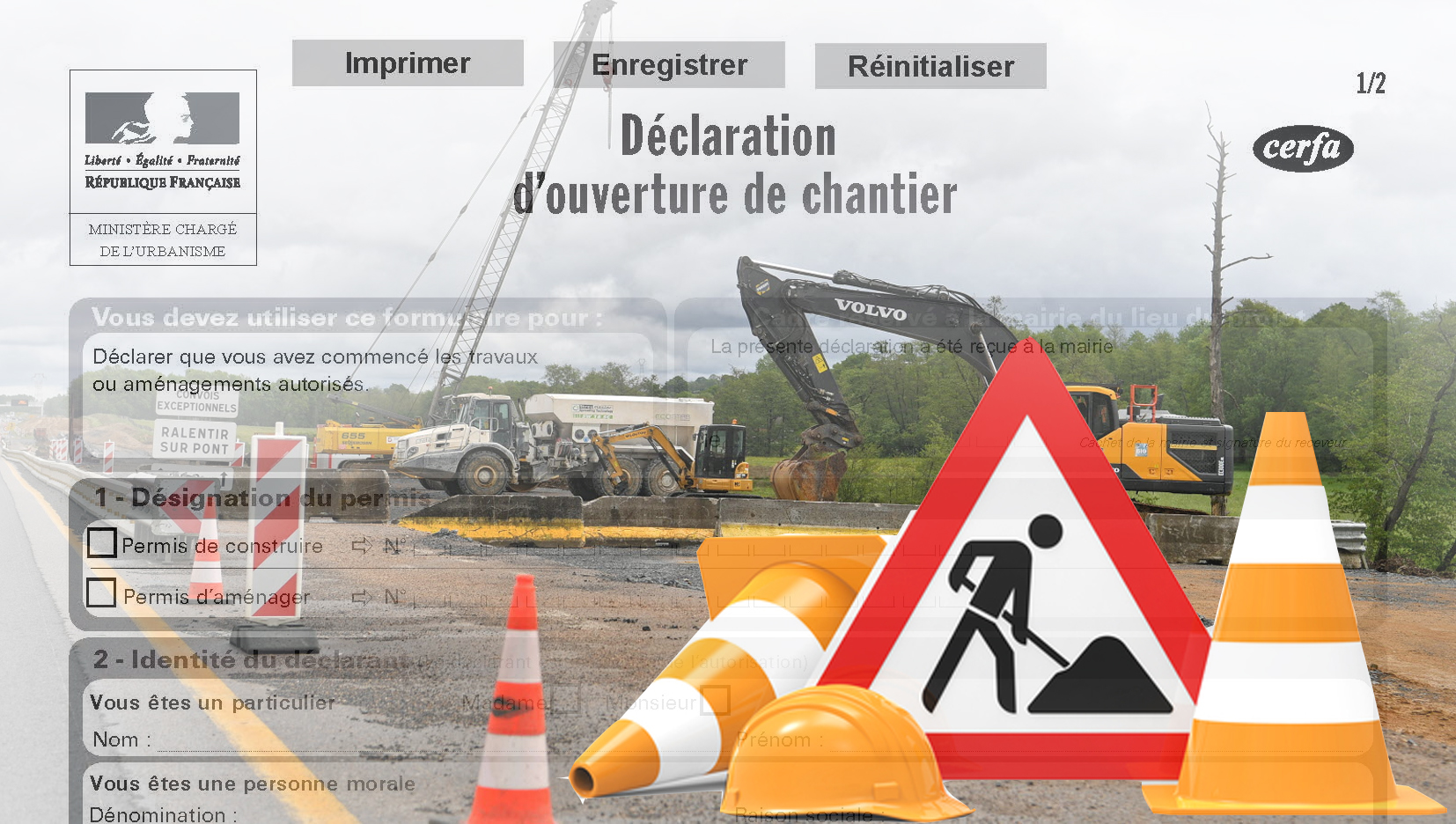 permis de construire ouverture de chantier